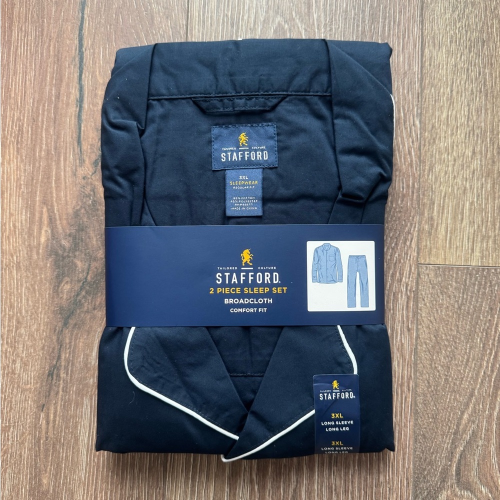Stafford Midnight Blue Sleepwear Set